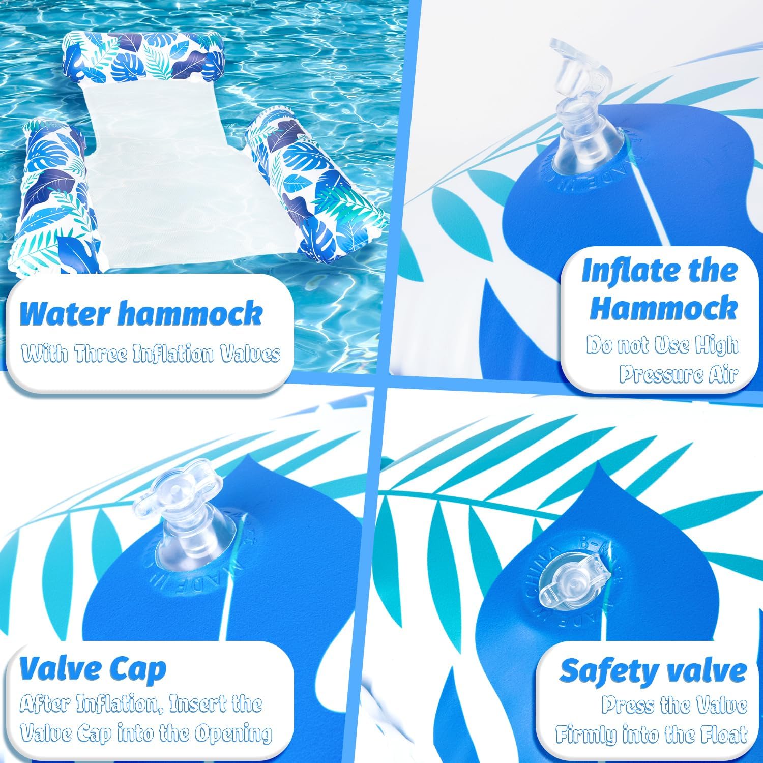 Thumbnail 3 de Alintor 2 Pack Pool Inflatables Inflatable Pool Floats