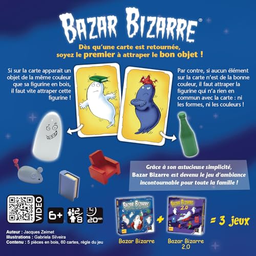 Detalle 2 de GIGAMIC - Bazar Bizarre: Jeu de Défis Visuels, 2–8 joueurs, dès 6 ans