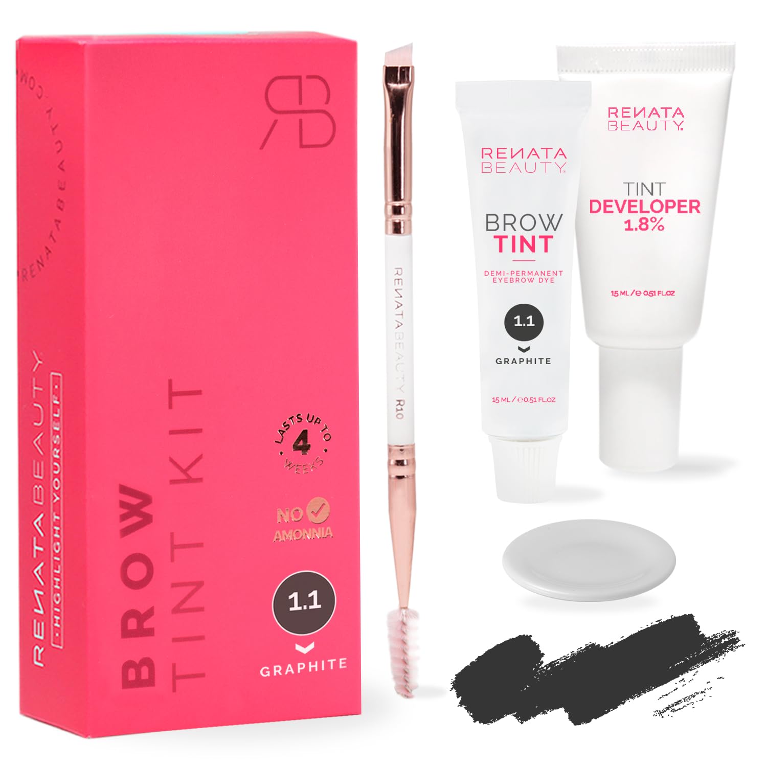 Detalle de RB RENATA BEAUTY Augenbrauenfarbe Set Graphit-Grau