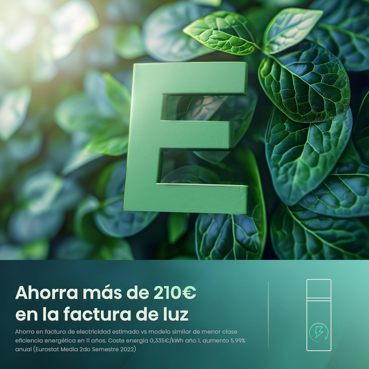 Detalle 2 de Hisense MTM55205E frigorífico de dos puertas con cajón de frutas y verduras, LED y 40 dBA
