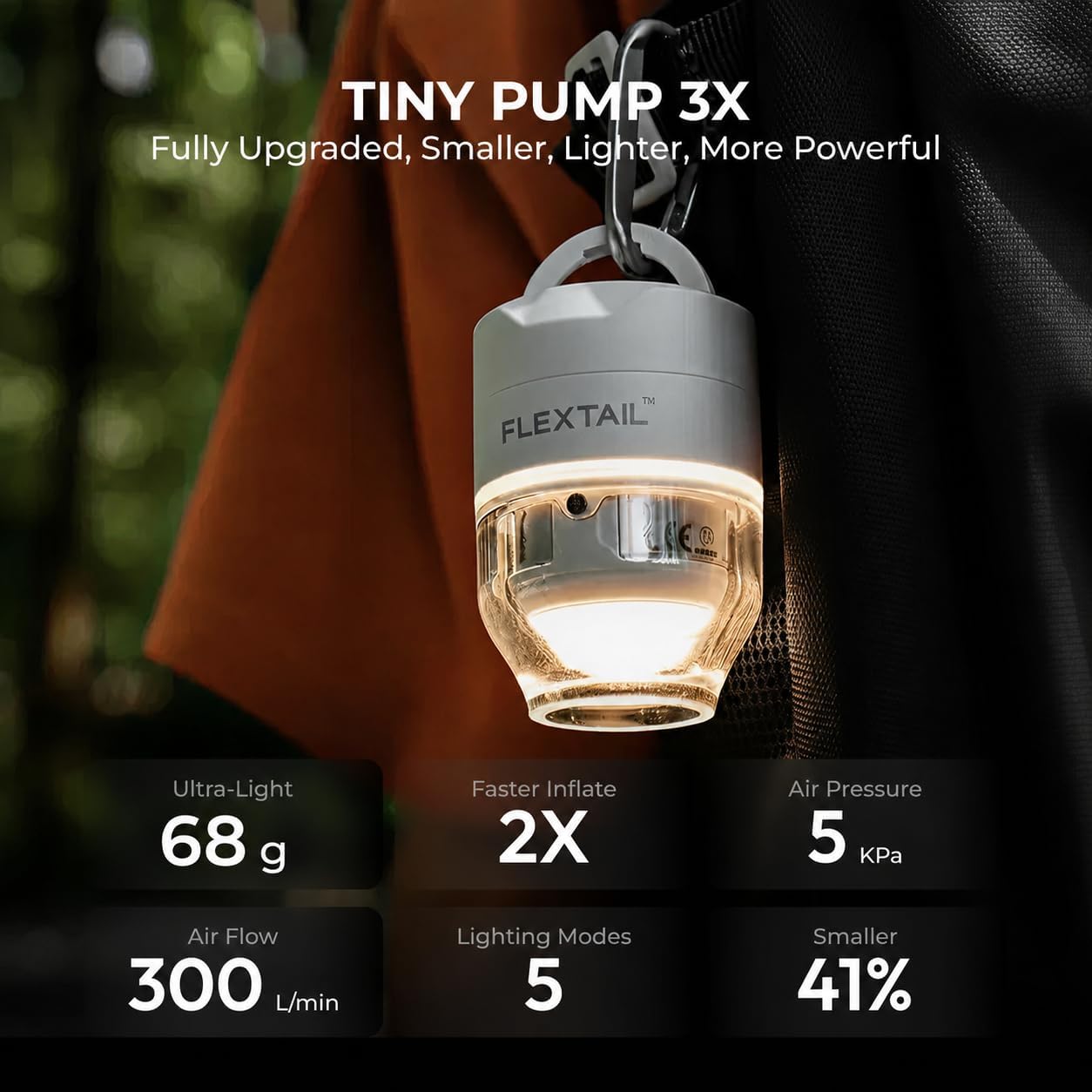 Detalle 2 de FLEXTAILGEAR Portable Air Pump: Tiny, powerful, and versatile for inflatables