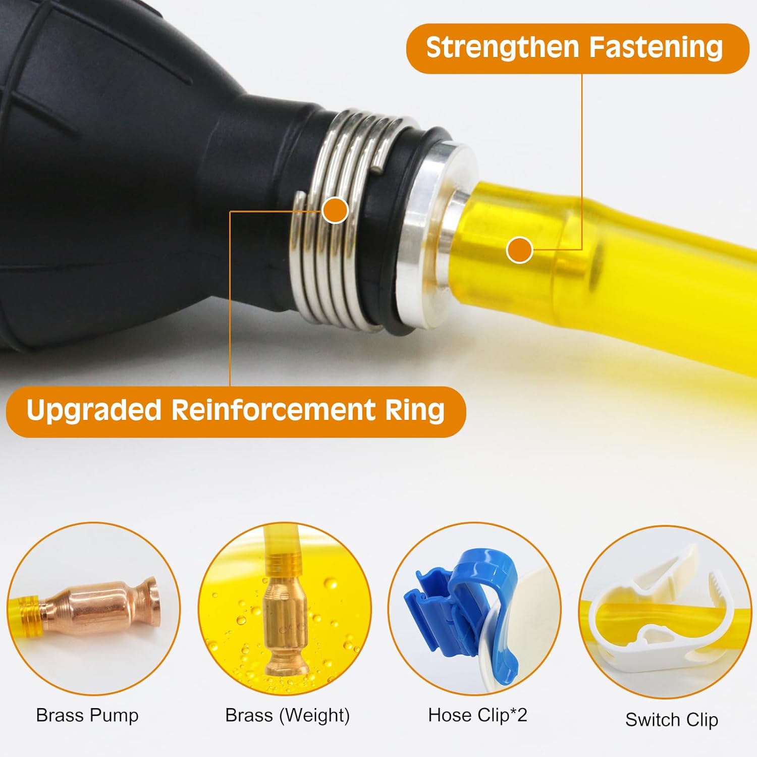 Thumbnail 1 de Gasoline Transfer Pump – Portable Hand Fuel Siphon for Quick, Controlled Transfers