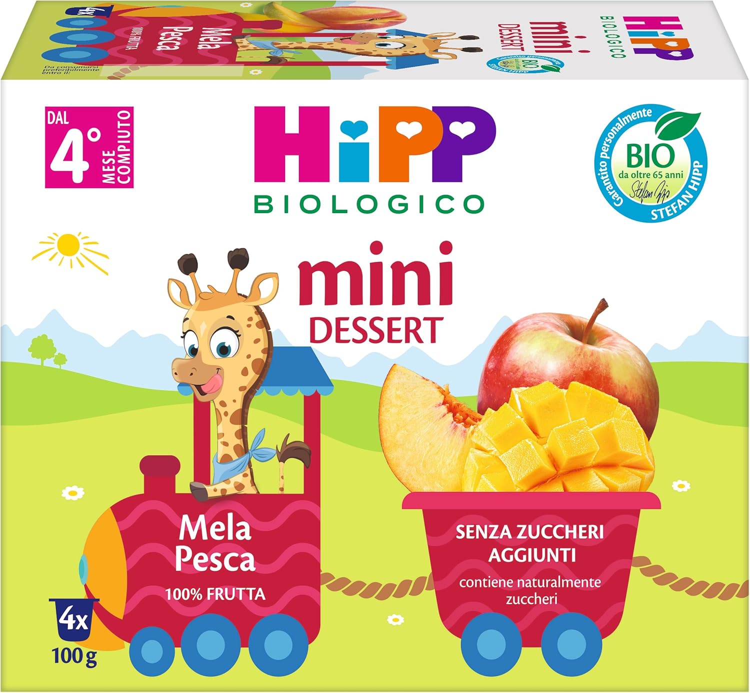 Thumbnail 6 de HiPP Nuovi Mini Dessert Frutta Grattugiata Bio – Mela e Pesca, 24 vasetti da 100 g