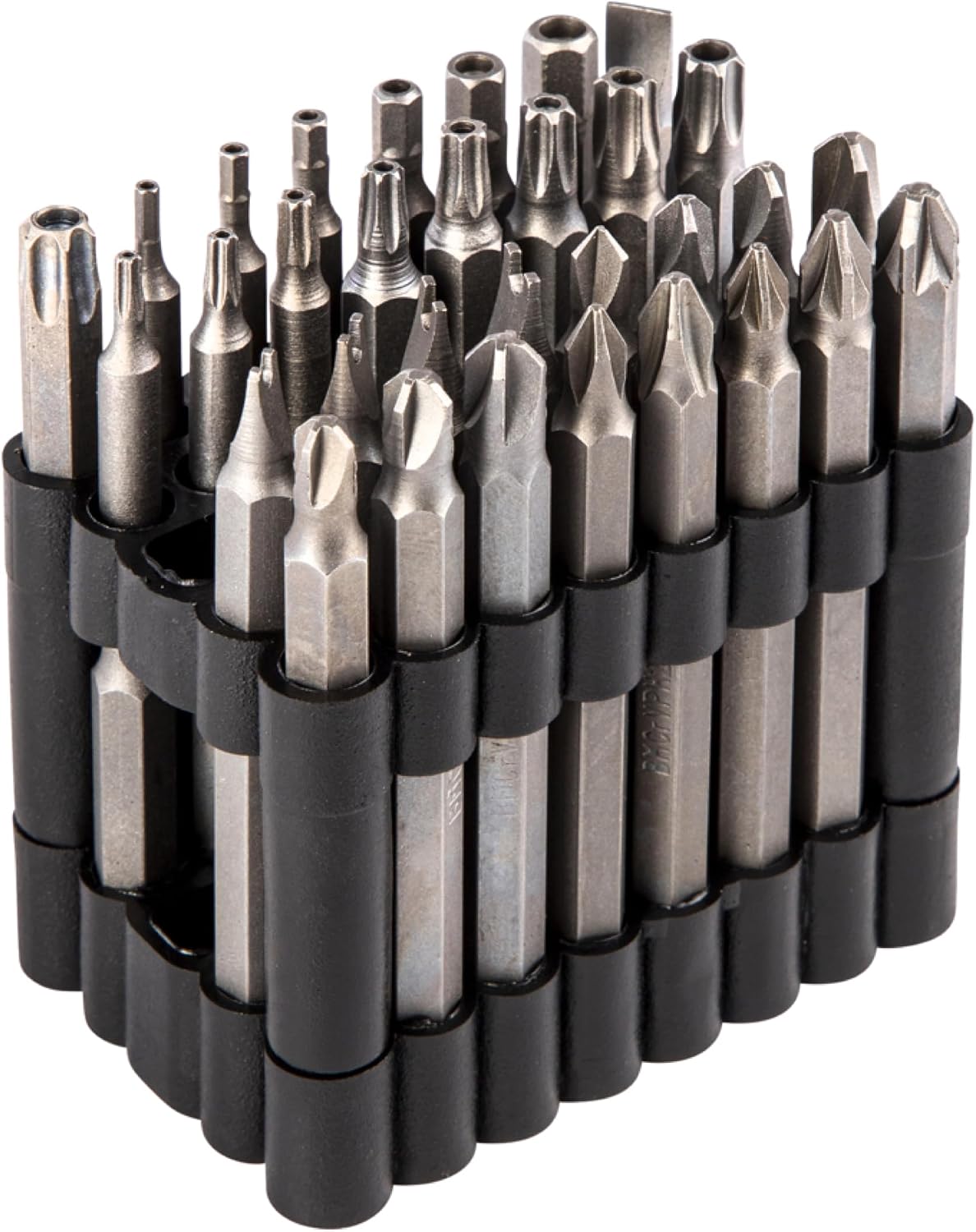 Detalle de Mannesmann M29732 32-Piece Bit Set, 75 mm Extra-Long Alloy Steel Bits