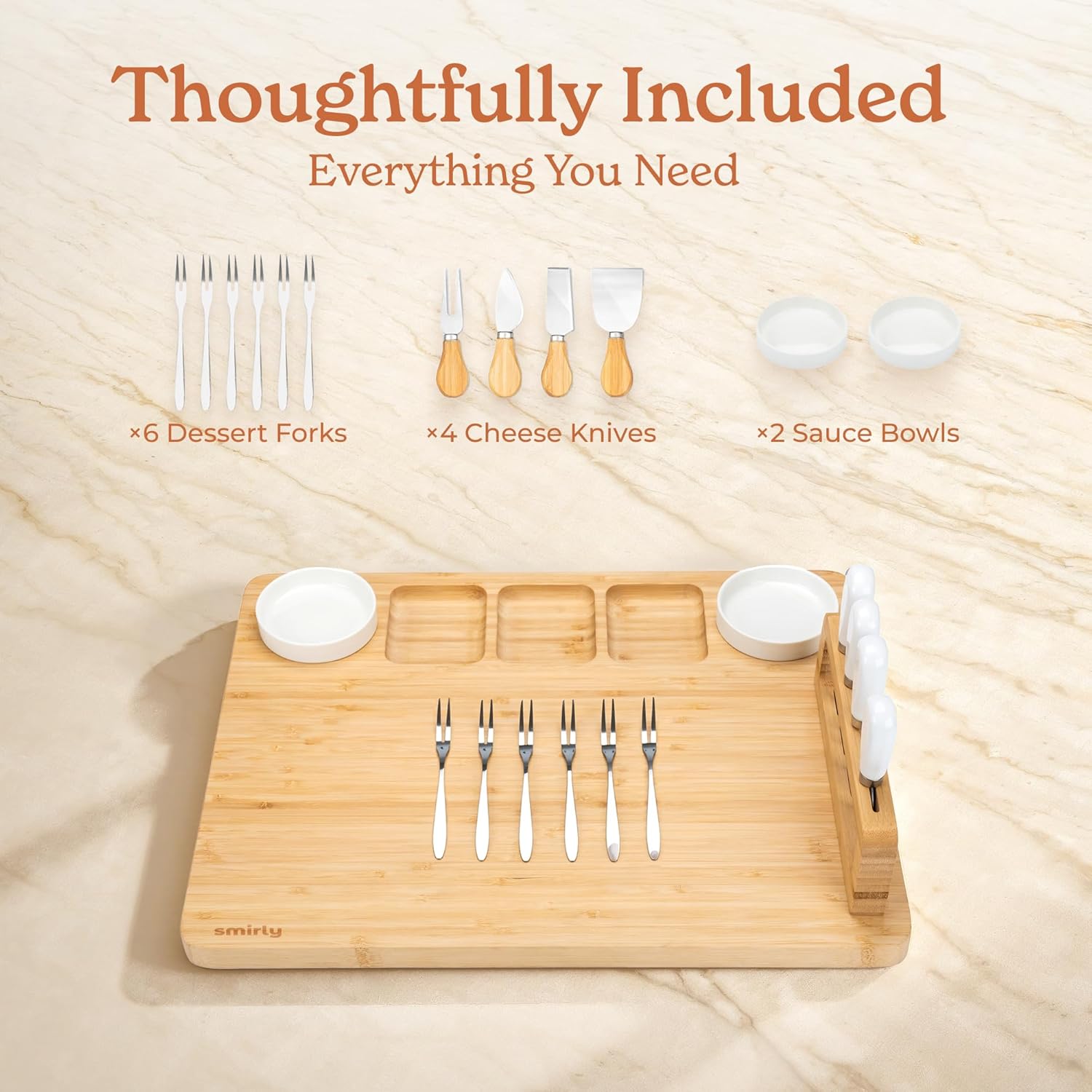 Thumbnail 2 de SMIRLY Large Charcuterie Board Set