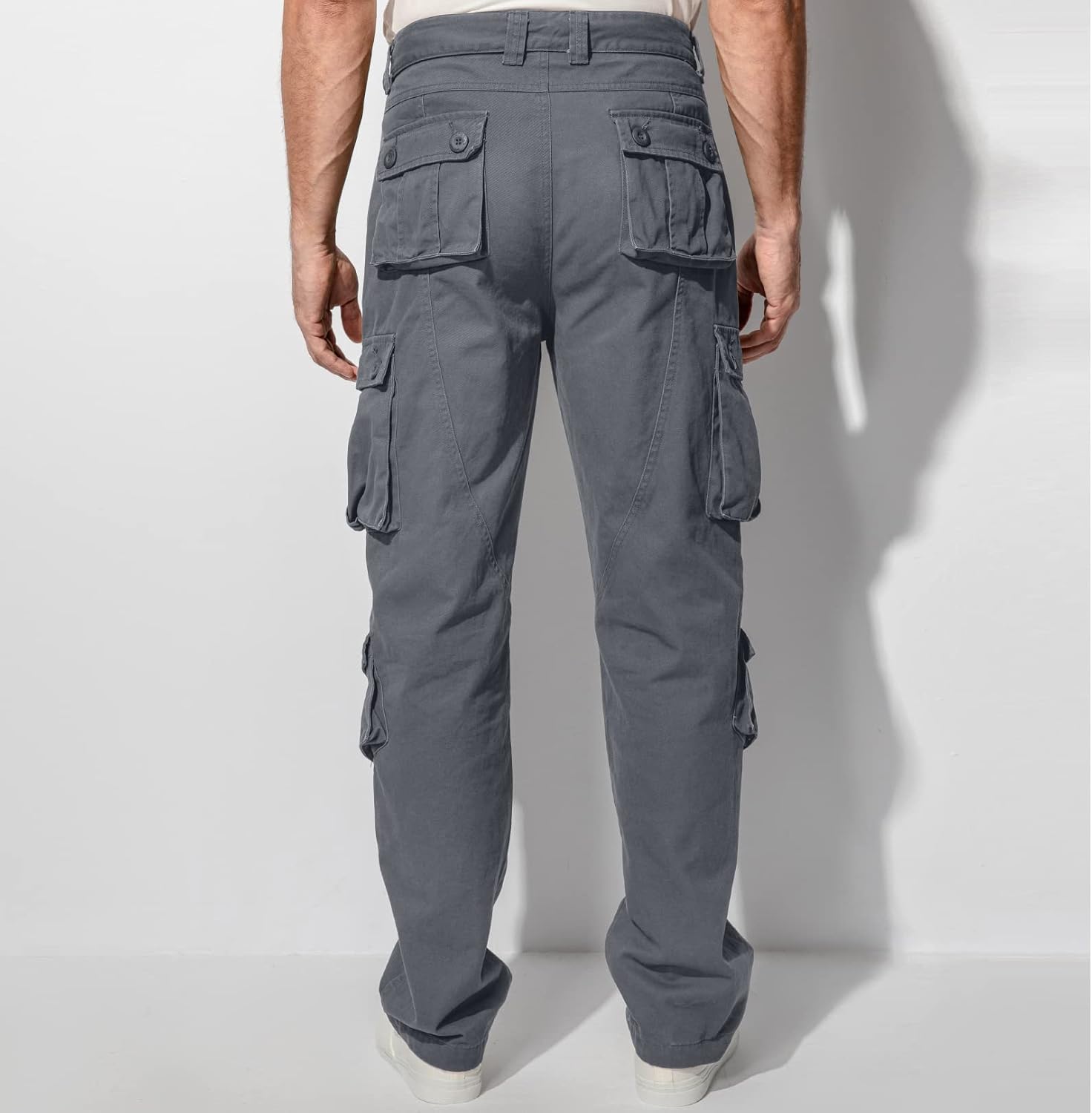 Detalle 2 de Jessie Kidden Men’s Combat Camo Cargo Trousers (#7533) – Ripstop tactical work pants