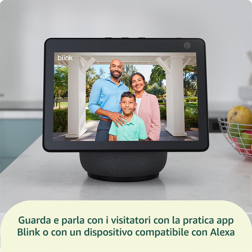 Detalle de Videocitofono supplementare Blink HD a figura intera (bianco) con autonomia di due anni