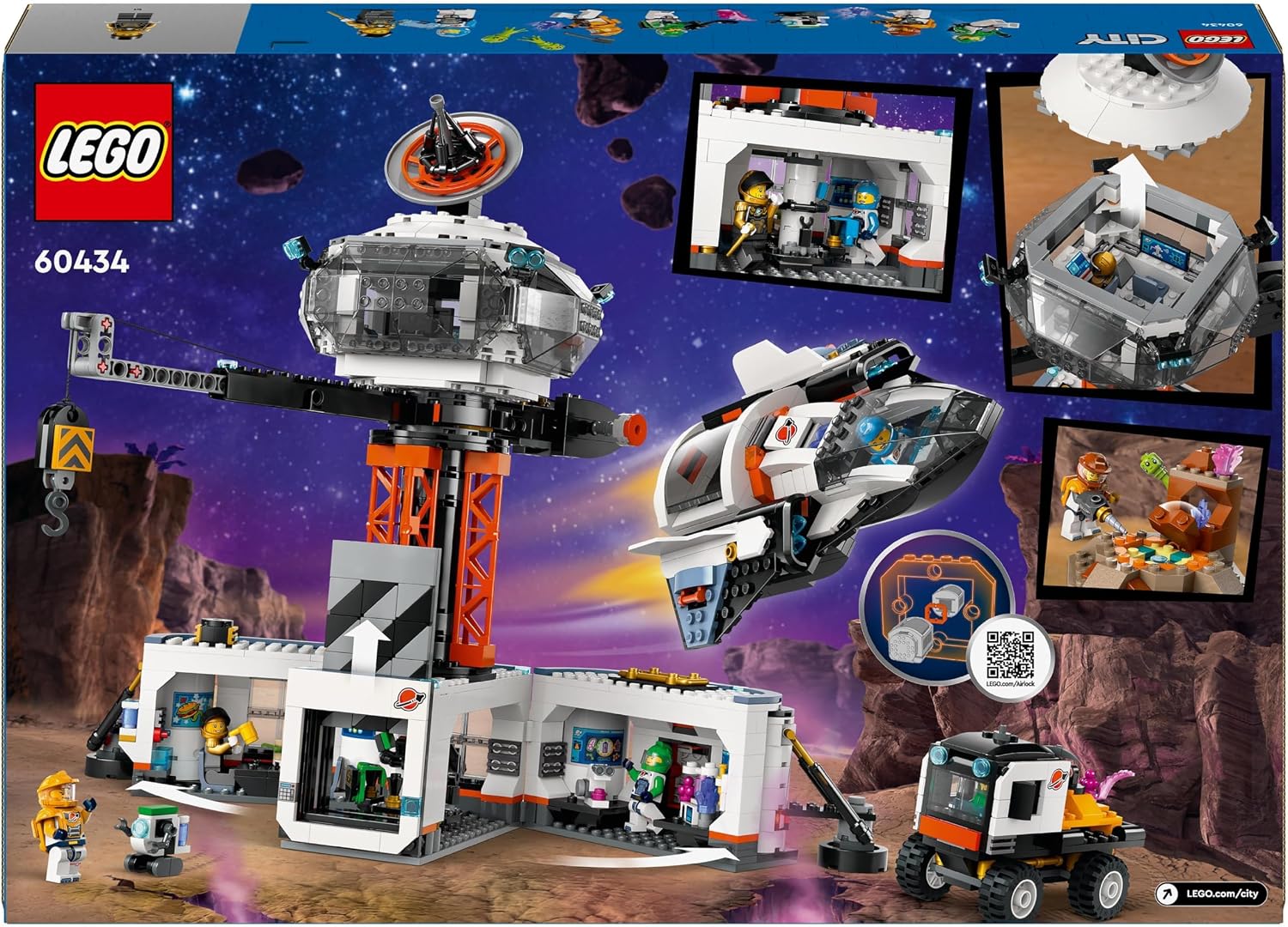 Thumbnail 7 de LEGO City Base Espacial 🚀 Plataforma de Lanzamiento y Minifiguras