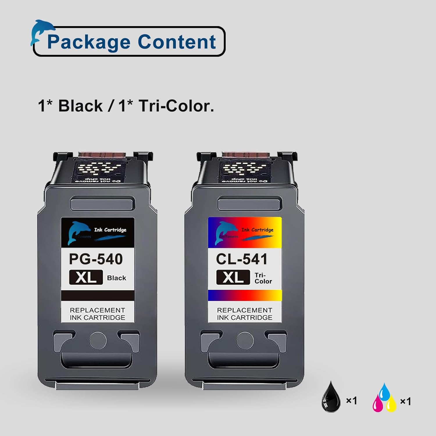 Thumbnail 1 de GoToners PG-540/541 Druckerpatronen 2er-Pack 🖨️