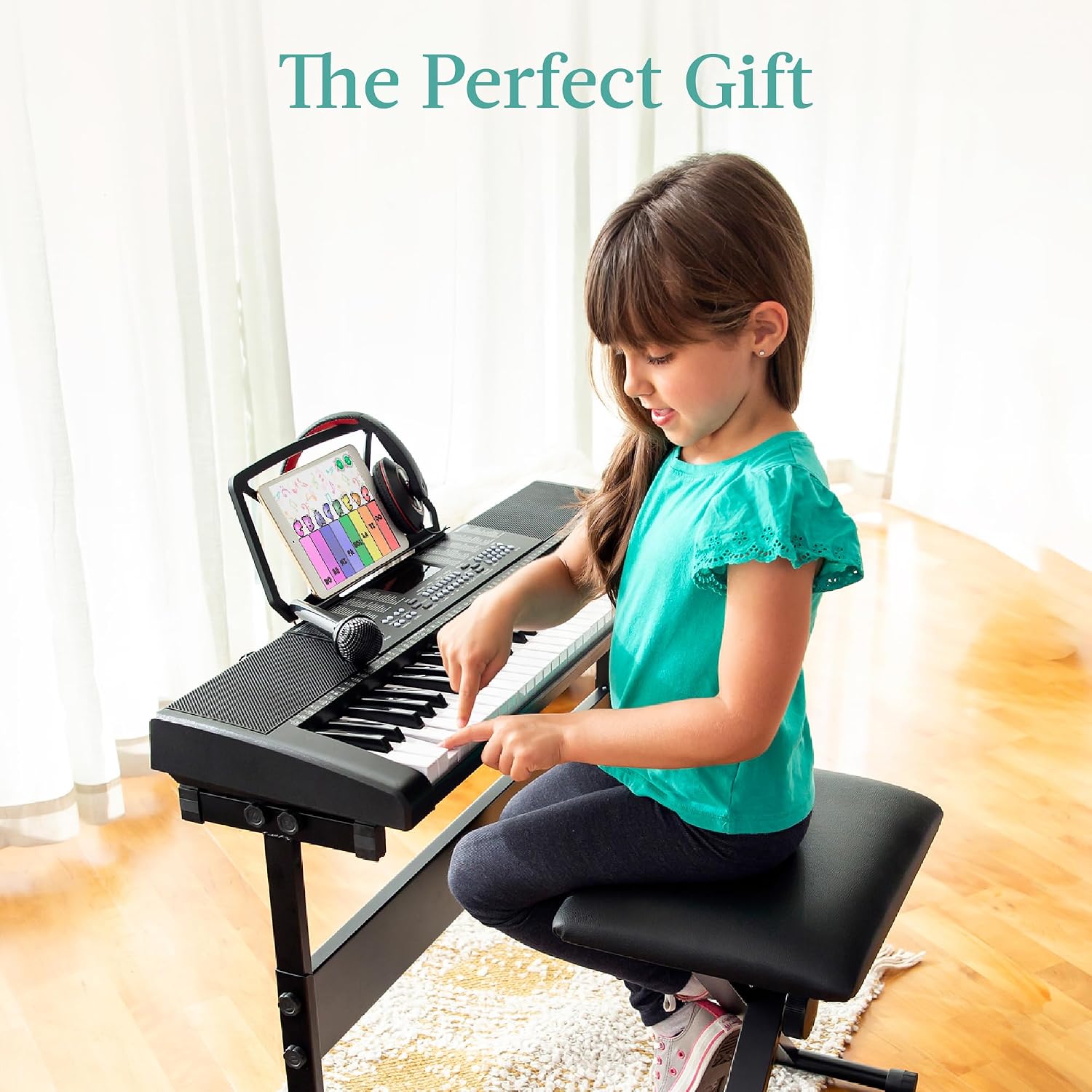 Thumbnail 4 de Best Choice Products SKY7174 61-Key Beginner Keyboard Set with Teaching Modes