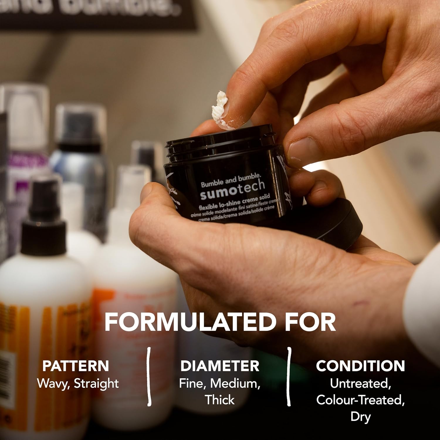 Detalle 2 de Bumble and bumble Sumotech Flexible Hold Cream Solid