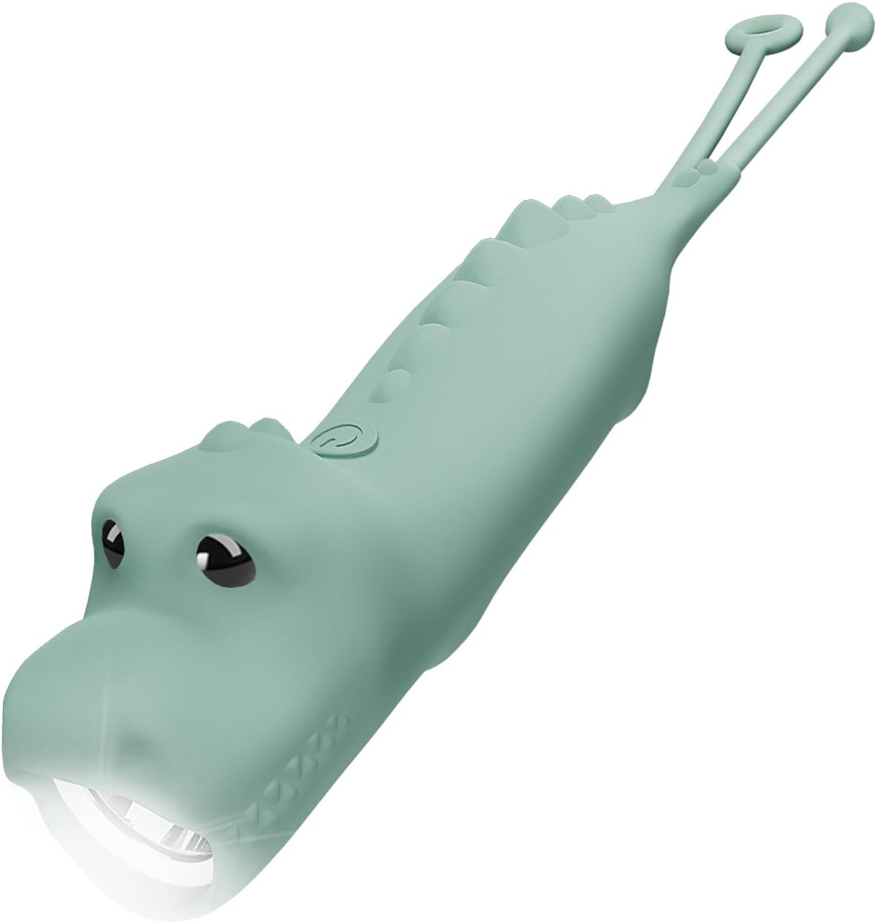 Detalle de ZKLiLi Dinosaur Outdoor aufladbare Kinder-Taschenlampe – Silikon, 3 Modi und USB‑C Laden