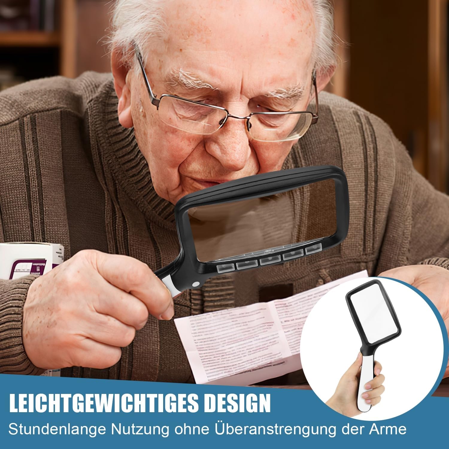 Thumbnail 5 de Tobegiga 5-fache Leselupe 🔍