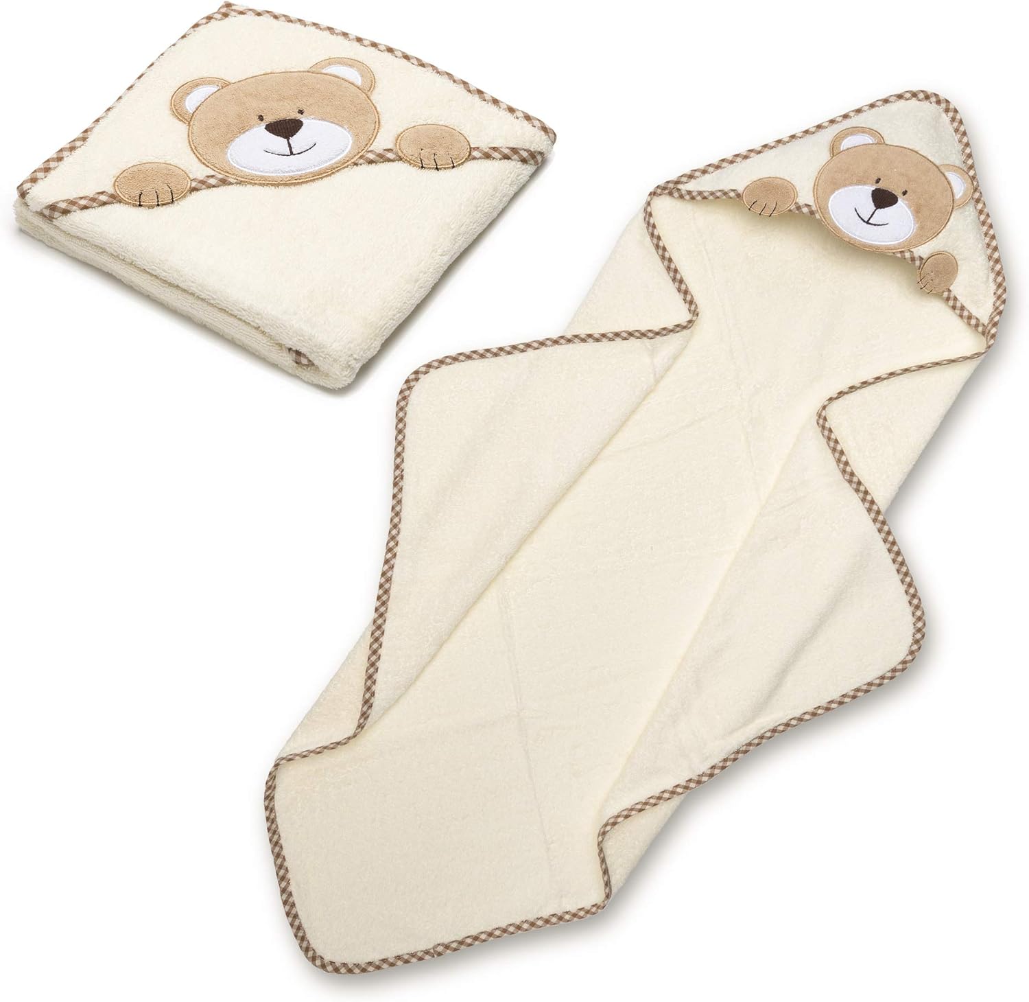 Thumbnail 4 de all Kids United® Babyhandtuch mit Kapuze (Frottee, 100% Baumwolle) 76 x 76 cm – Öko‑Tex 100