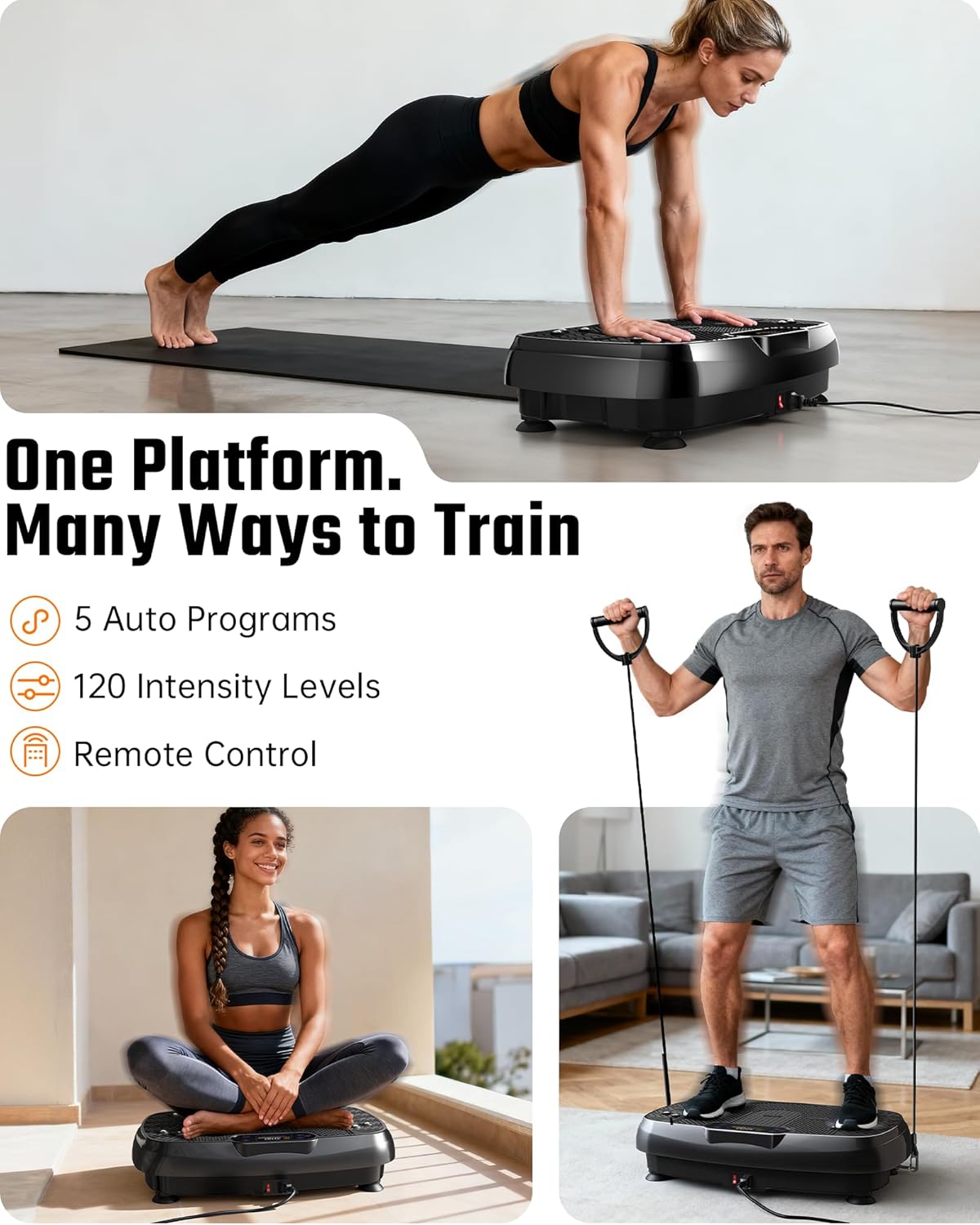 Detalle de Renoj Vibration Plate Exercise Machine 200 W