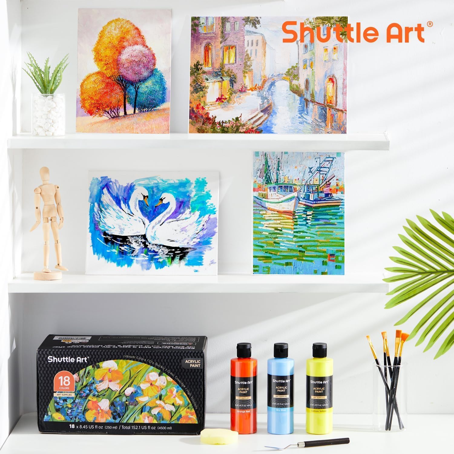 Thumbnail 6 de Shuttle Art Acrylfarben Set 18 Farben 🎨