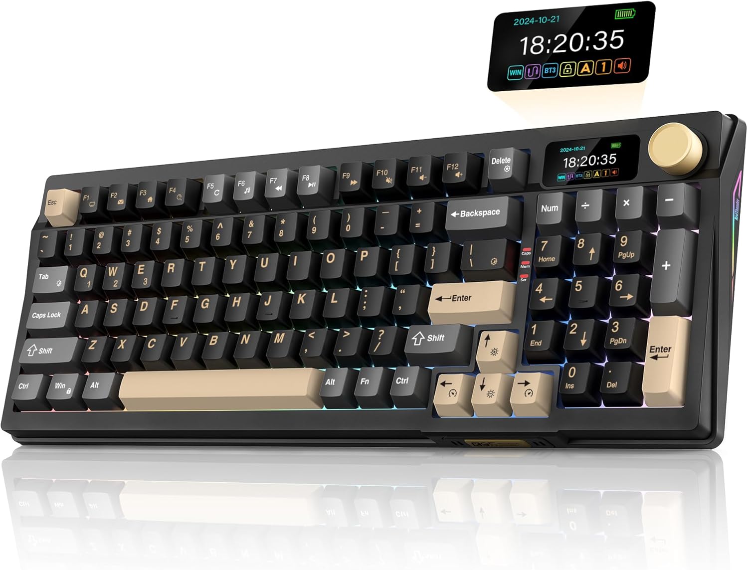 Detalle de RedThunder K95 wireless mechanical keyboard 8000mAh