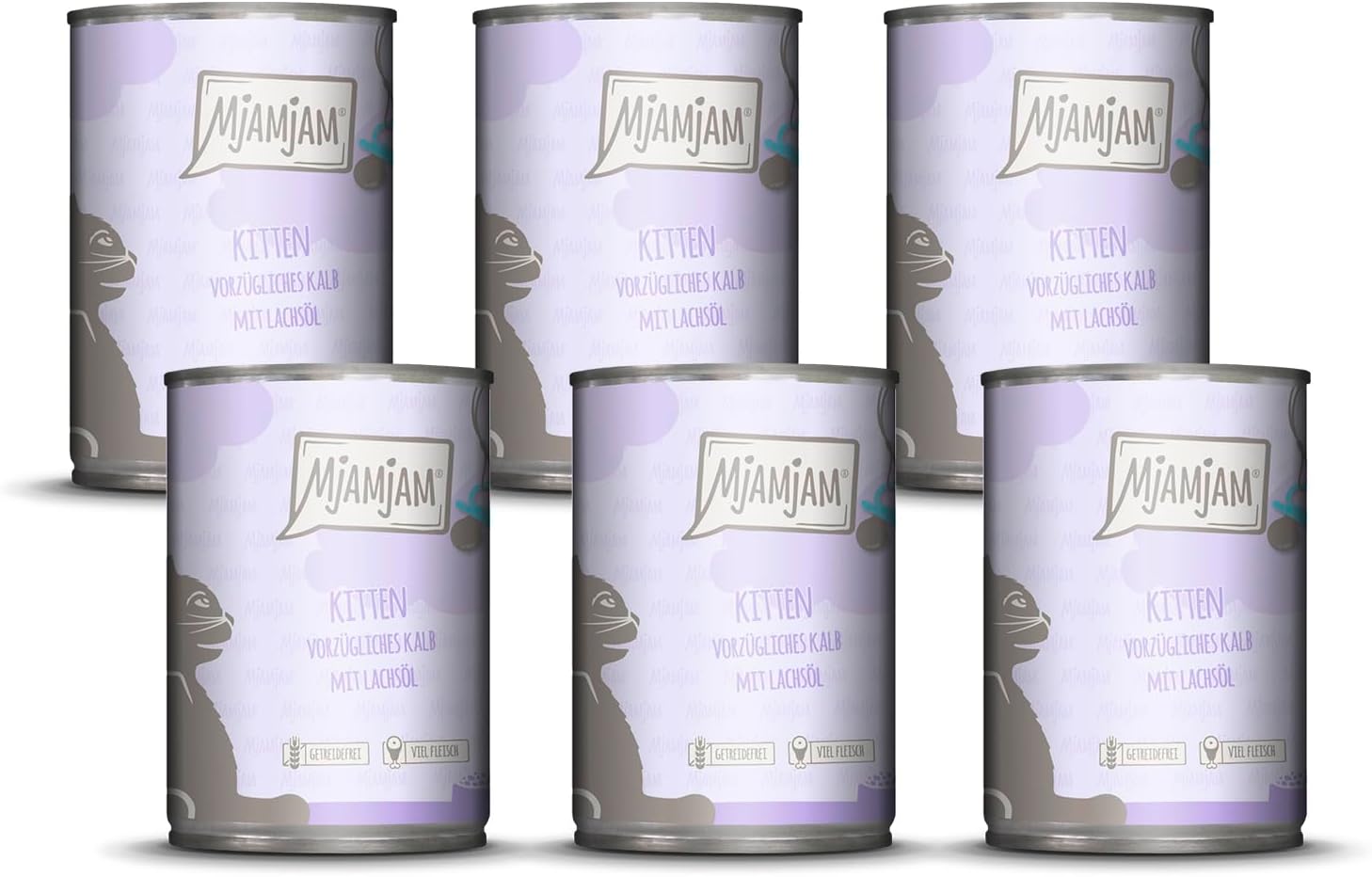 Thumbnail 6 de MjAMjAM Premium Nassfutter Kitten – Hühnchen mit Lachsöl, 12 x 125 g (getreidefrei, hoher Fleischanteil)
