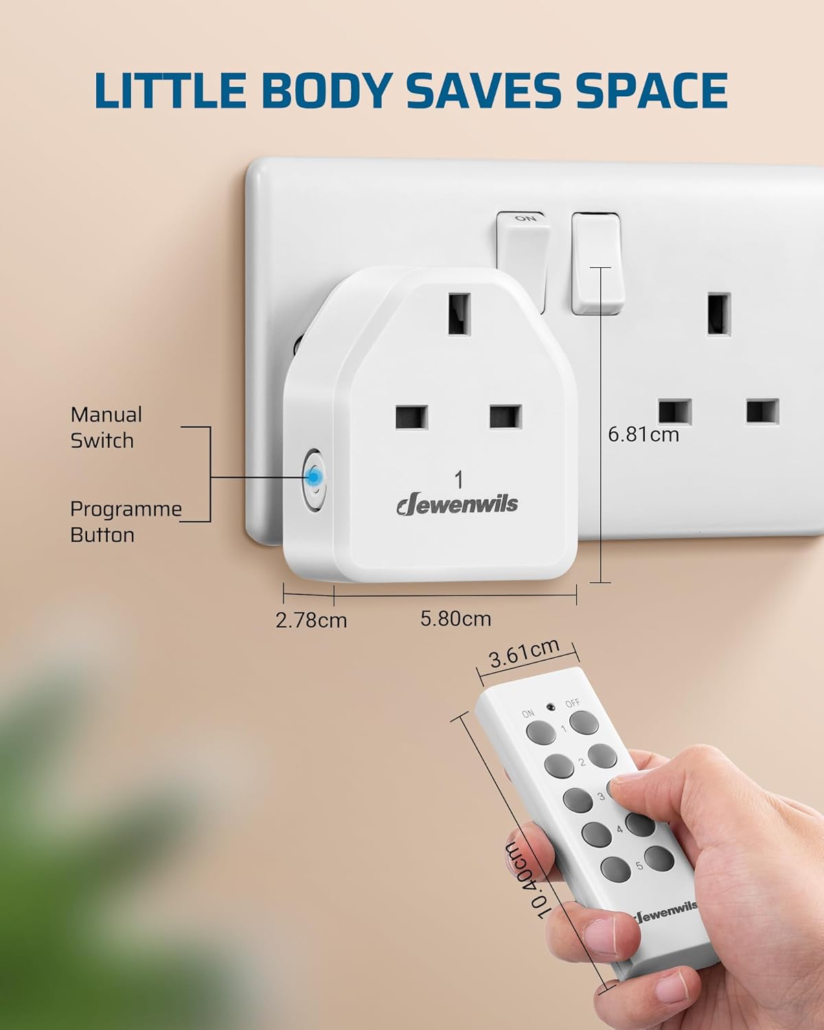 Thumbnail 4 de DEWENWILS 5-socket wireless remote plug 13A