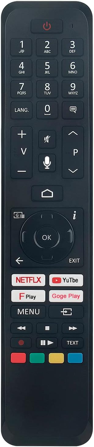 Detalle 2 de RC45161 Replacement Remote for JVC, Panasonic, Toshiba and Hitachi Android TVs
