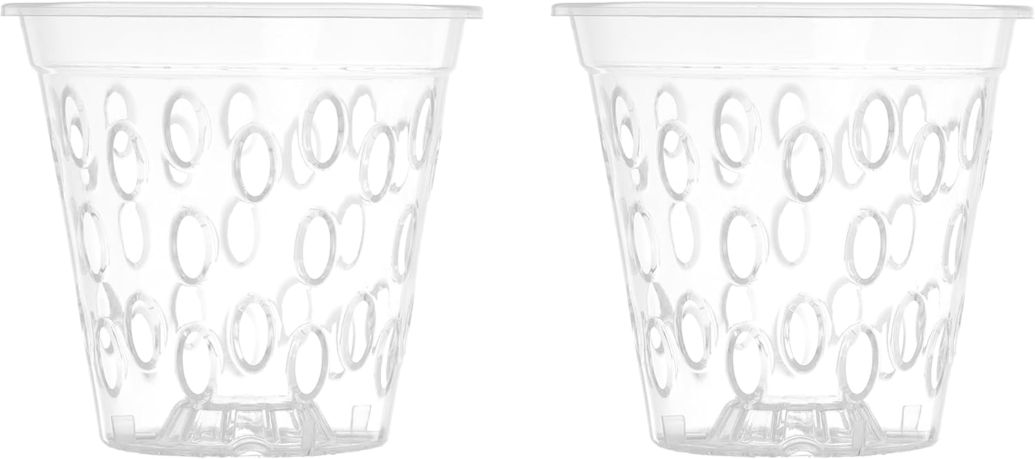 Thumbnail 6 de Kalapanta 5 Vasi Microforati Trasparenti Ø14 cm – kit interno in plastica riciclabile, fondo rialzato, Made in Italy