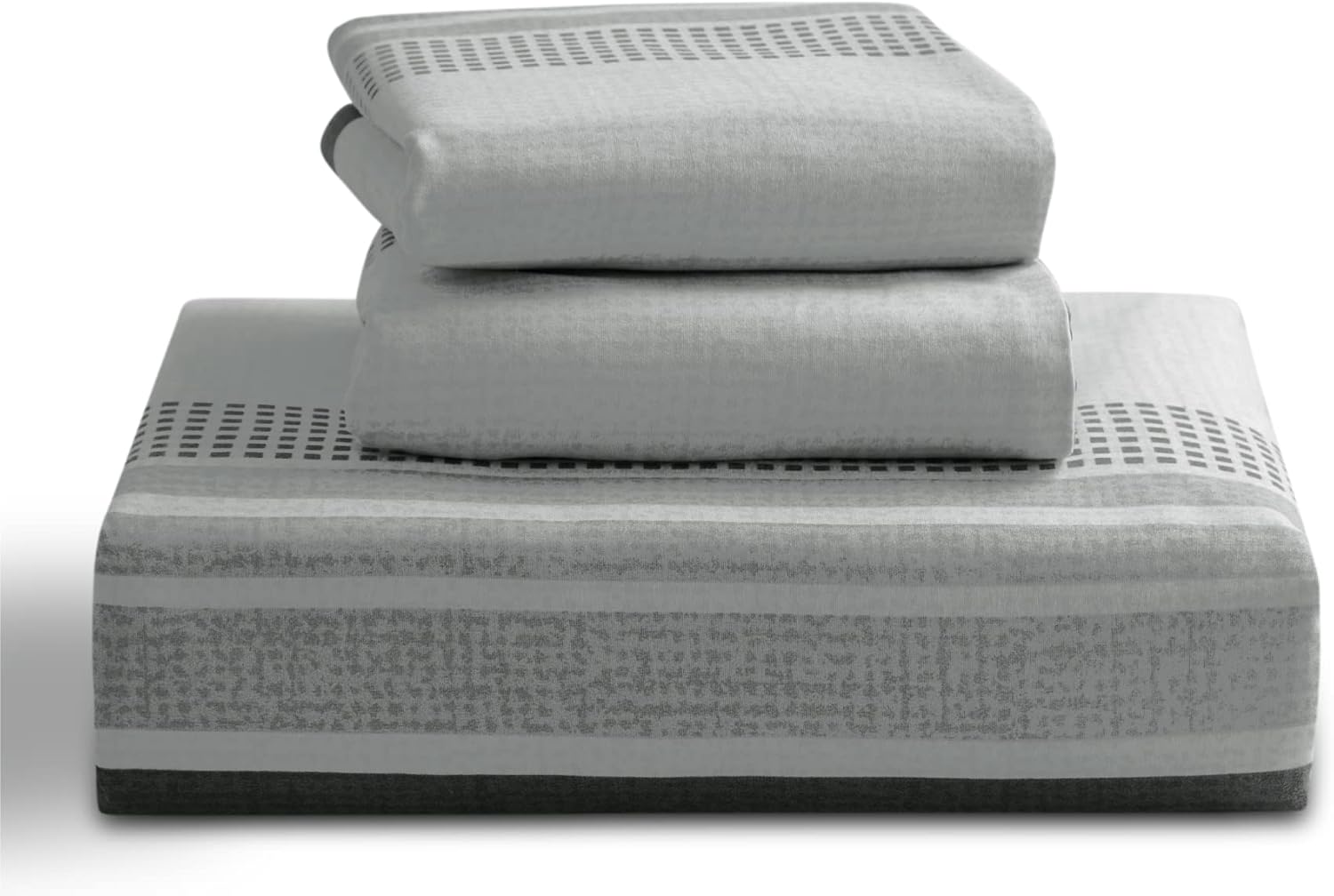 Thumbnail 6 de BEDSURE Wendebettwäsche 200x200 3-teilig (Streifen, grau) mit Reißverschluss