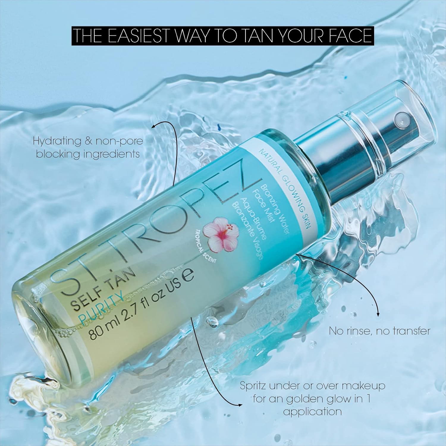 Detalle 2 de St.Tropez Self Tan Purity Face Mist 80 ml