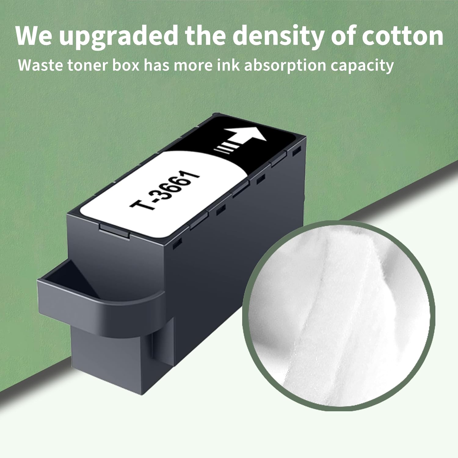 Thumbnail 2 de Greenjob T3661 Maintenance Box Replacement for Epson: 2-Pack with Newest Chip