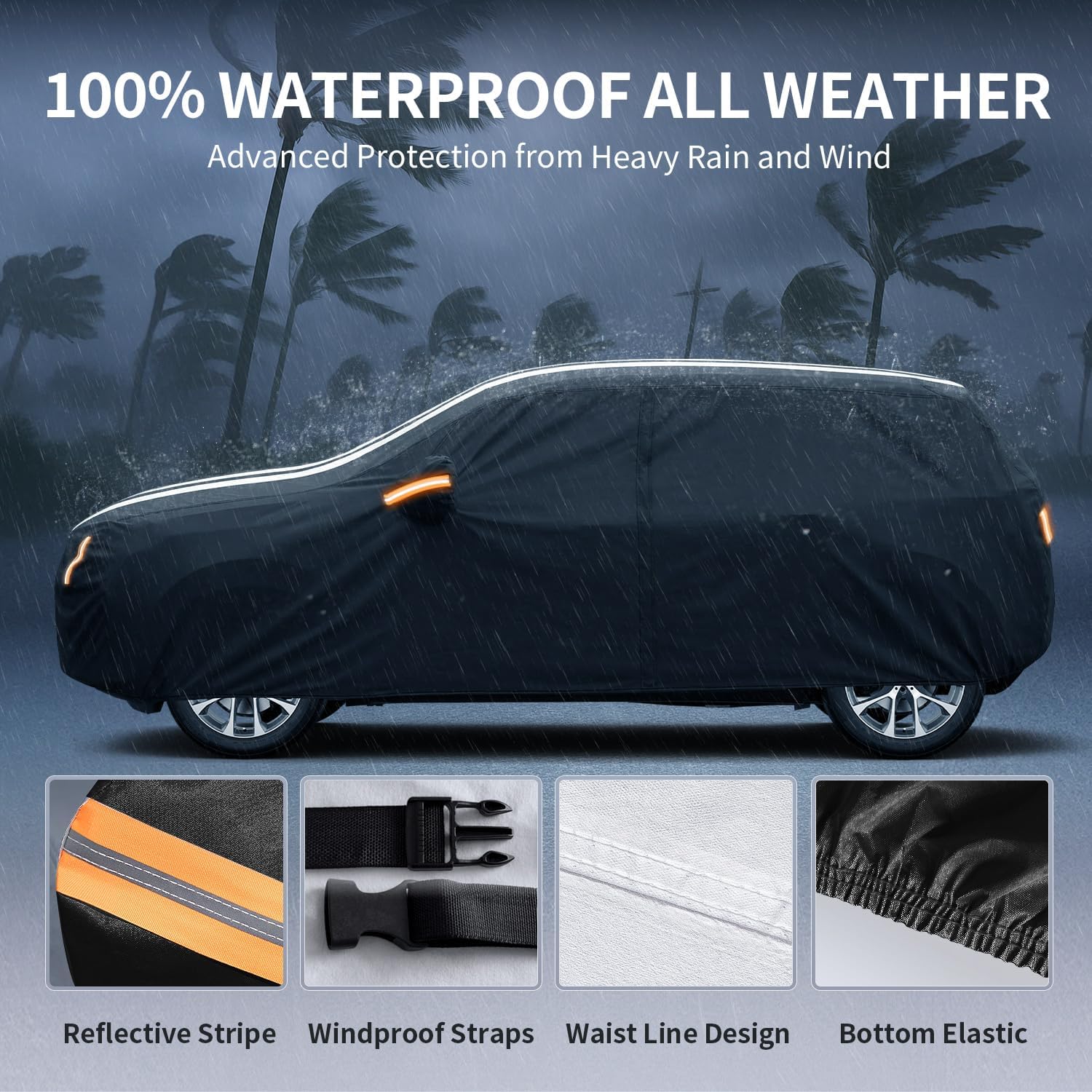 Detalle de Tozaroa Honda Odyssey Car Cover (1995–2026), Waterproof Custom Fit with Zipper