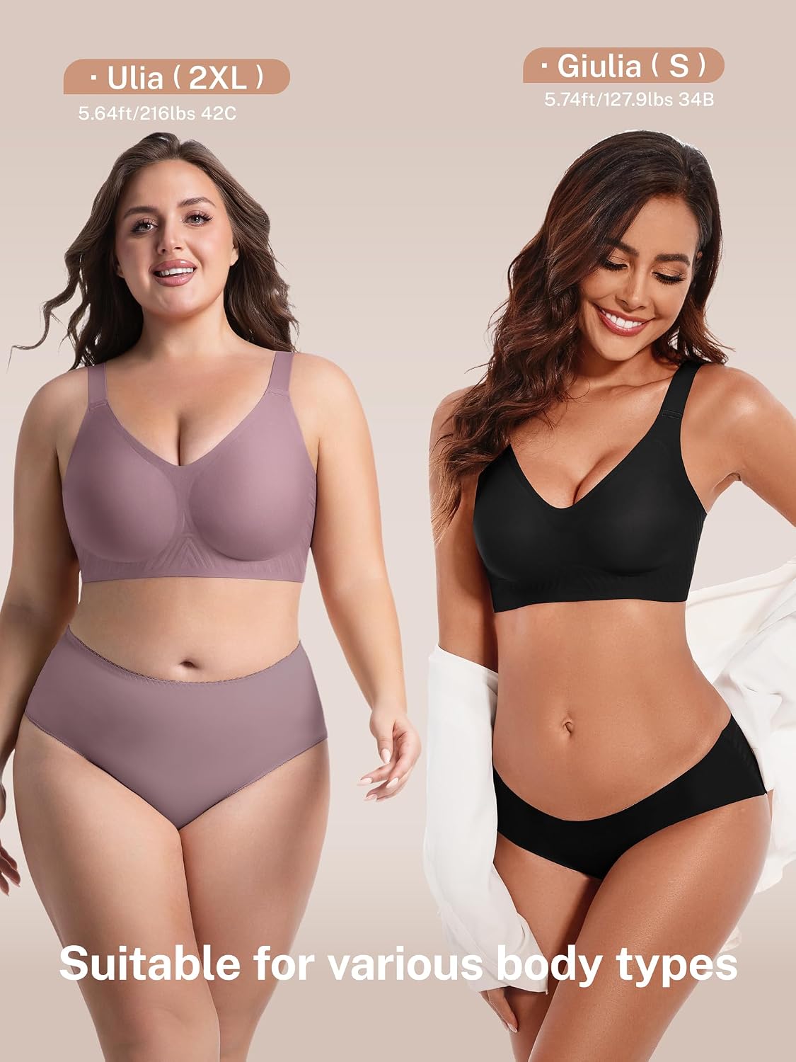 Thumbnail 6 de habibee Jelly Push-Up Bra, Wireless Full-Coverage Support, Sizes 32D–46E