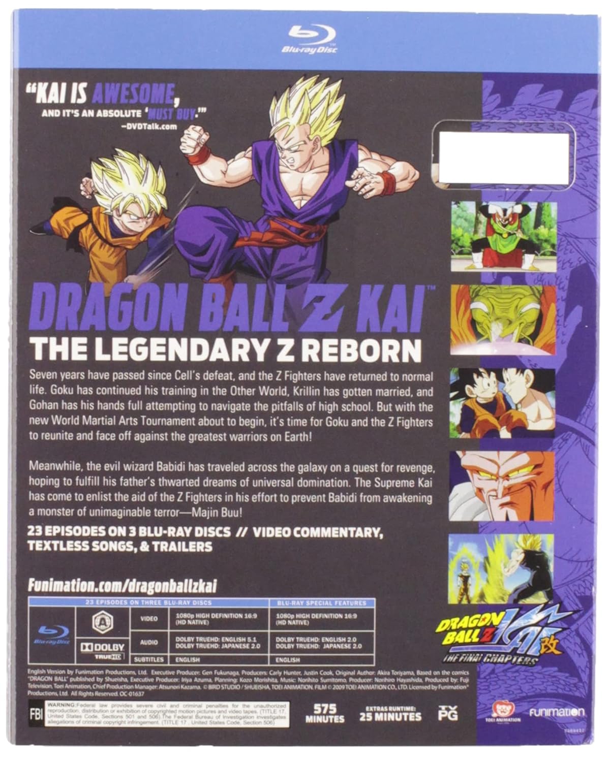 Detalle 2 de Dragon Ball Z Kai: The Final Chapters - Part One Blu-ray, Widescreen
