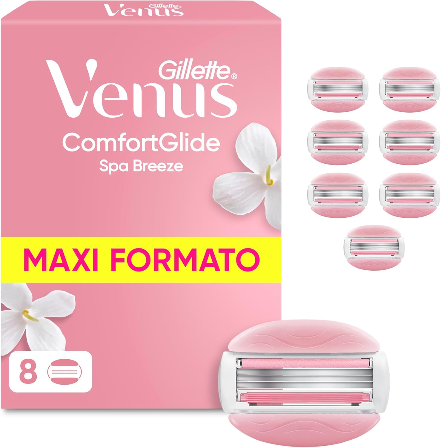 Detalle de Gillette Venus ComfortGlide Spa Breeze 8 lamette per donna