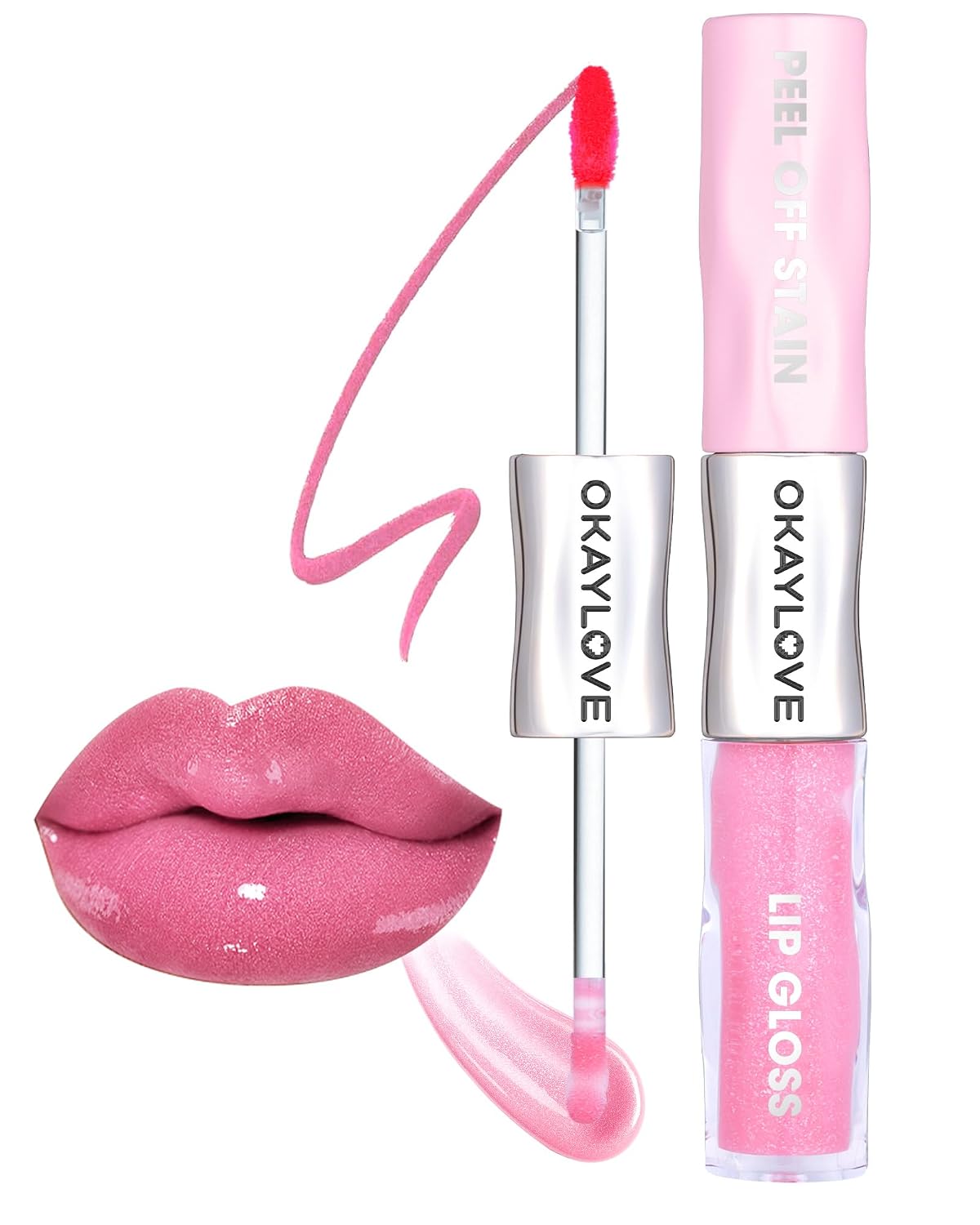 Thumbnail 6 de OKAYLOVE Lip Stain and Shimmer Gloss Set, Cherry Cola