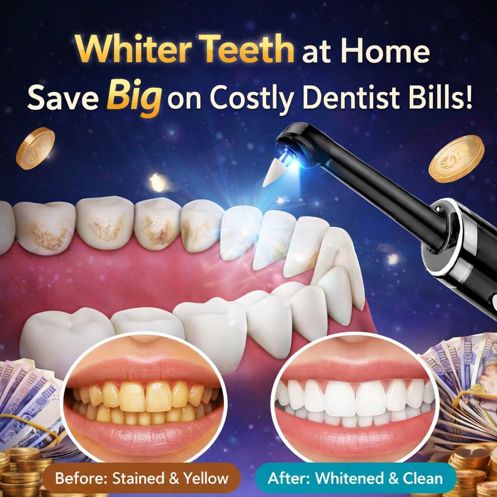 Detalle de Britiva Electric Tooth Polisher: All-in-One Plaque & Tartar Removal Kit