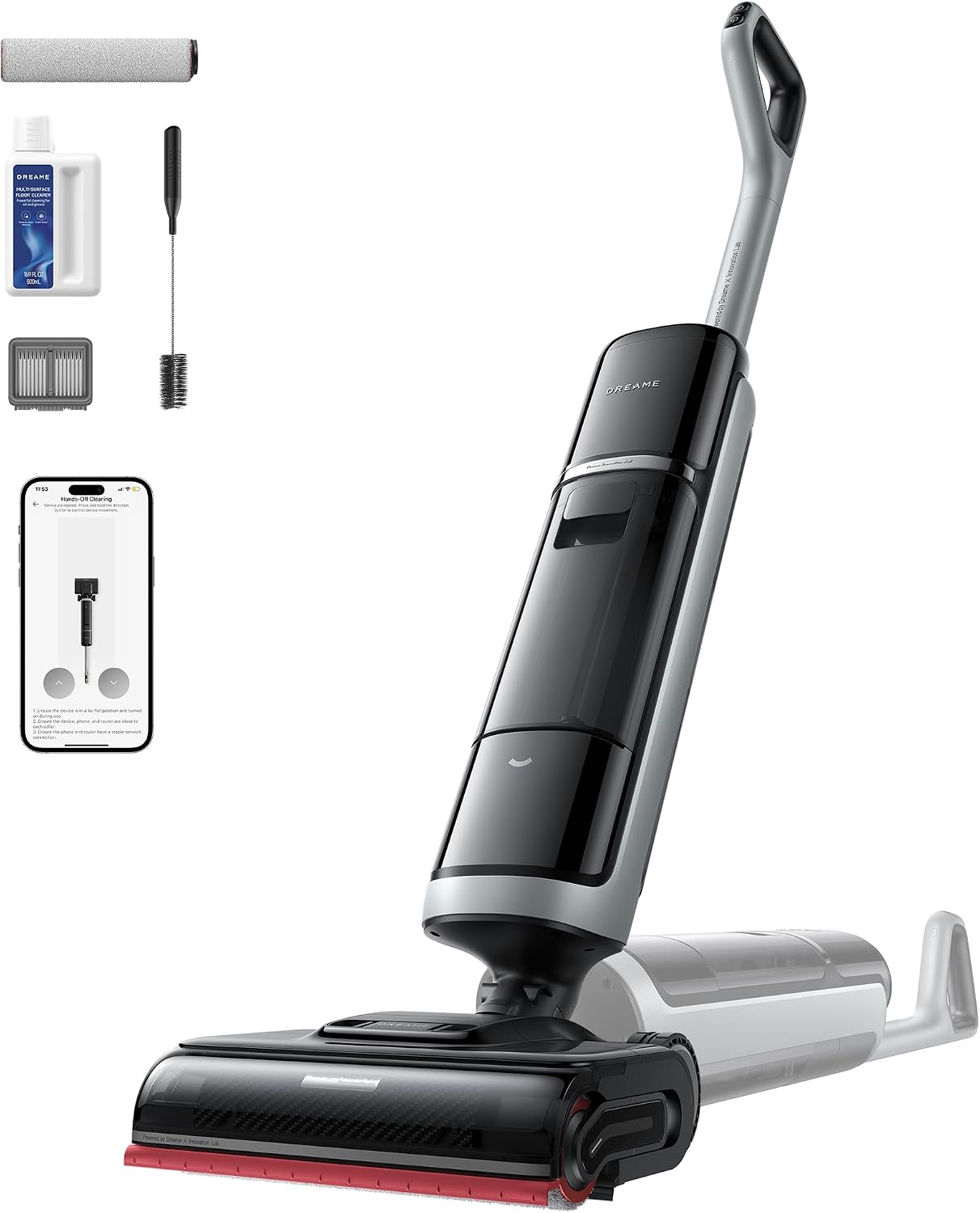 Detalle de DREAME H15S H15 Pro Heat Wet-Dry Vacuum Mop with 185°F Hot-Water Cleaning