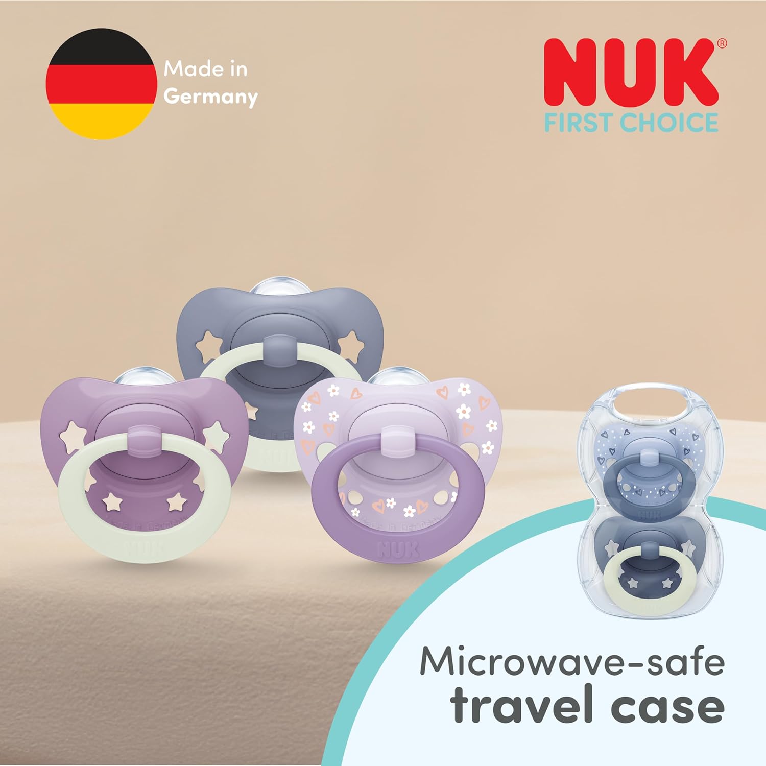 Thumbnail 6 de NUK First Choice Classic Night Dummies 0-6m
