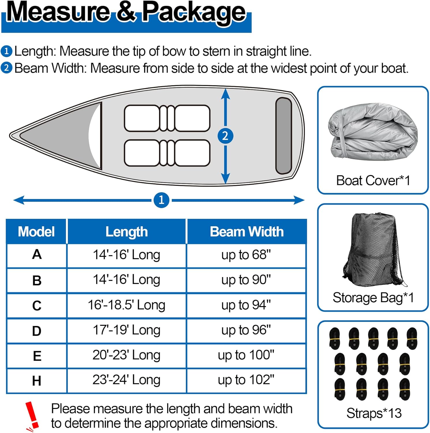 Thumbnail 5 de i COVER Trailerable Boat Cover 16-18.5 ft