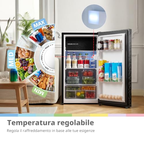 Detalle 2 de COMFEE' RCD92BF2EUY(E) Frigorifero Monoporta 88 L con Maniglia Rimovibile