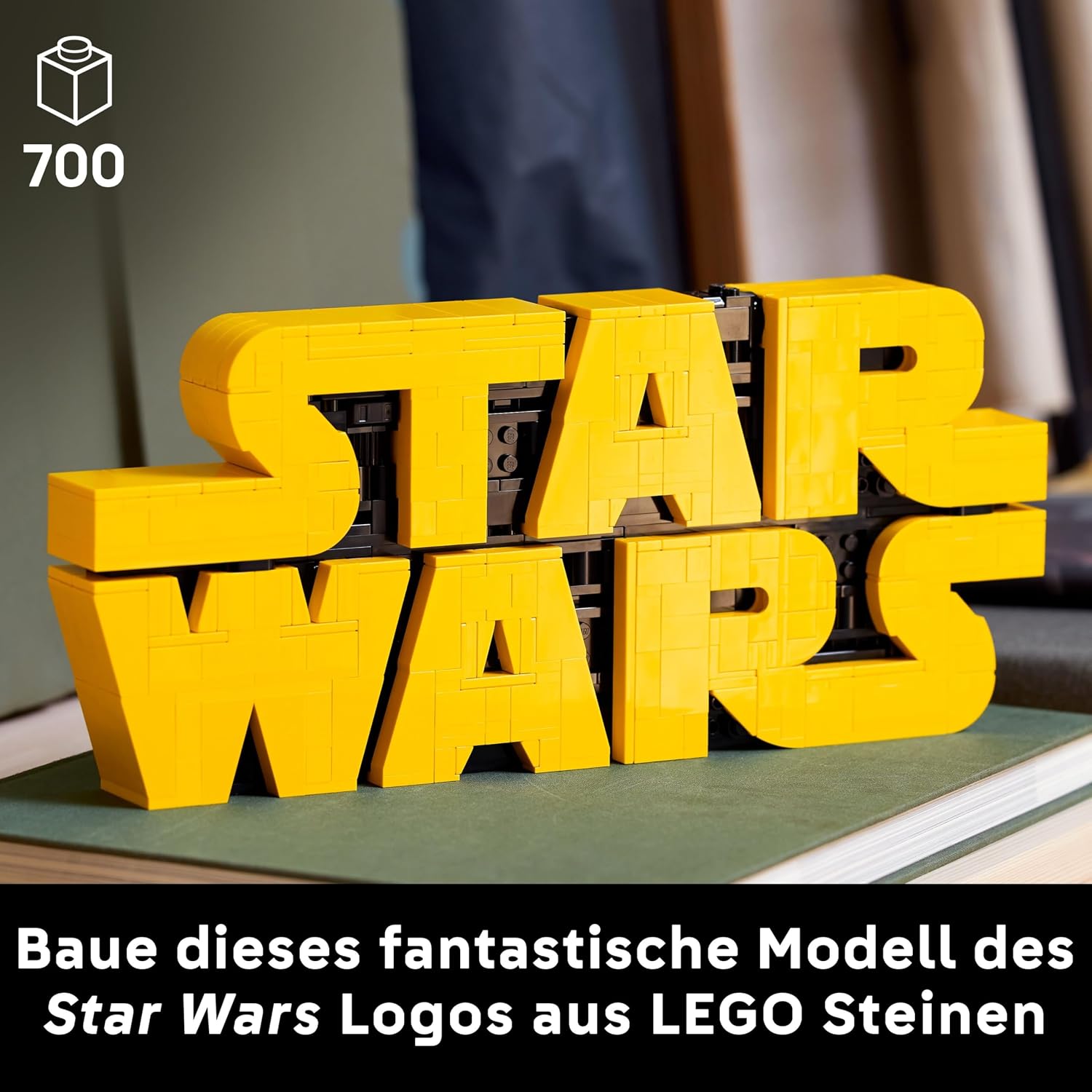 Detalle 2 de LEGO Star Wars 75407 Logo aus Steinen – Ausstellungsstück für Erwachsene