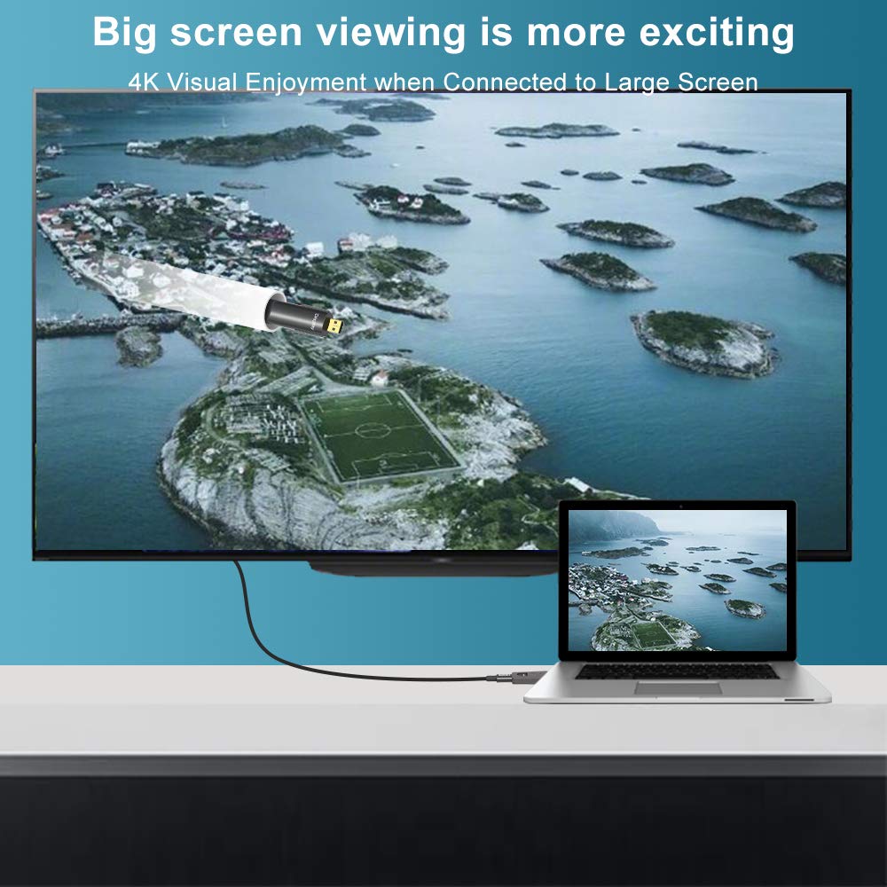 Thumbnail 6 de YIWENTEC HDMI Fiber Cable 4K@60Hz – 20m, HDCP 2.2, 18Gbps, 4:4:4