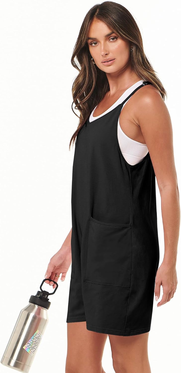 Thumbnail 4 de ANRABESS Women’s Summer Rompers & Jumpsuit (Spaghetti Strap, Loose Fit)