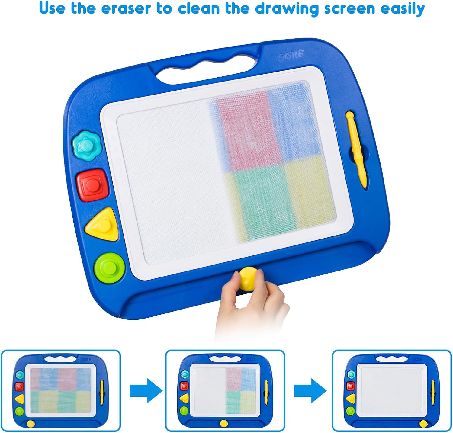 Thumbnail 5 de SGILE Magnetic Drawing Board 16x13
