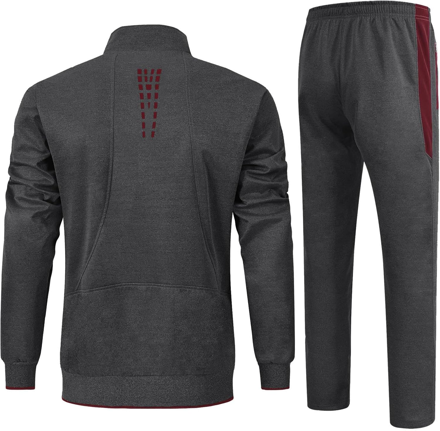 Thumbnail 1 de Rdruko Men's Tracksuit 2-Piece Set – Lightweight, Breathable Gym Sweat Suit