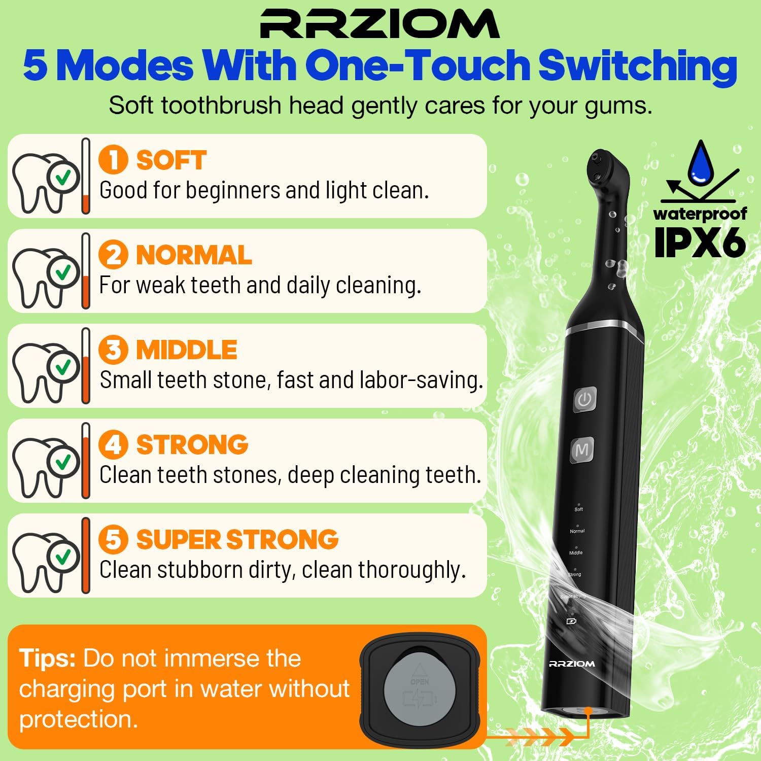 Detalle de RRZIOM Macchine Per La Lucidatura Dentale Kit: lucidatura, pulizia e sbiancamento a casa