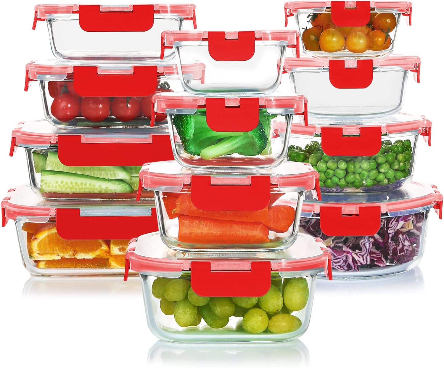Thumbnail 6 de KOMUEE 24-Piece Glass Food Storage Set ๐ฝ