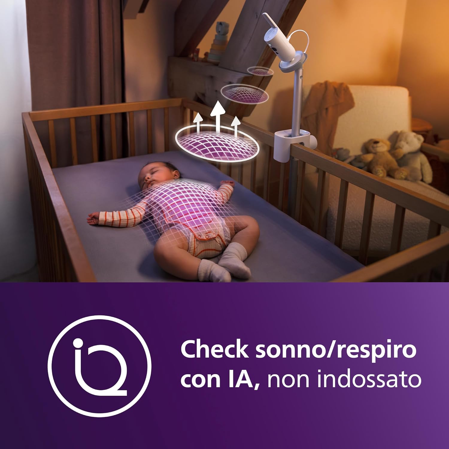 Thumbnail 1 de Philips Avent Premium Connected Baby Monitor SCD973/26: monitor per sonno e respirazione con IA e app