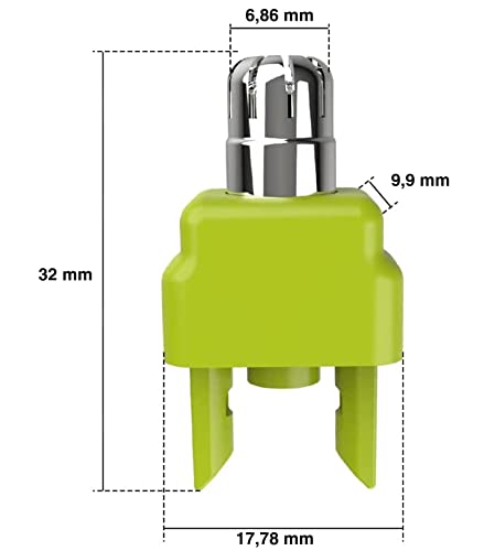 Detalle de One Blade Cuchilla Nariz y Orejas compatible con One Blade, Cascara Protectora y Limpieza Fácil (1 unidad)