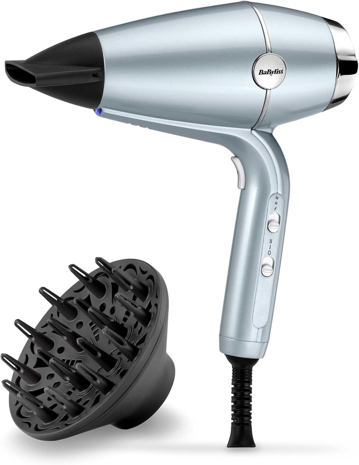 Detalle de BaByliss Hydro-Fusion D773DE haardroger met diffuser, 2100 W en ionentechnologie