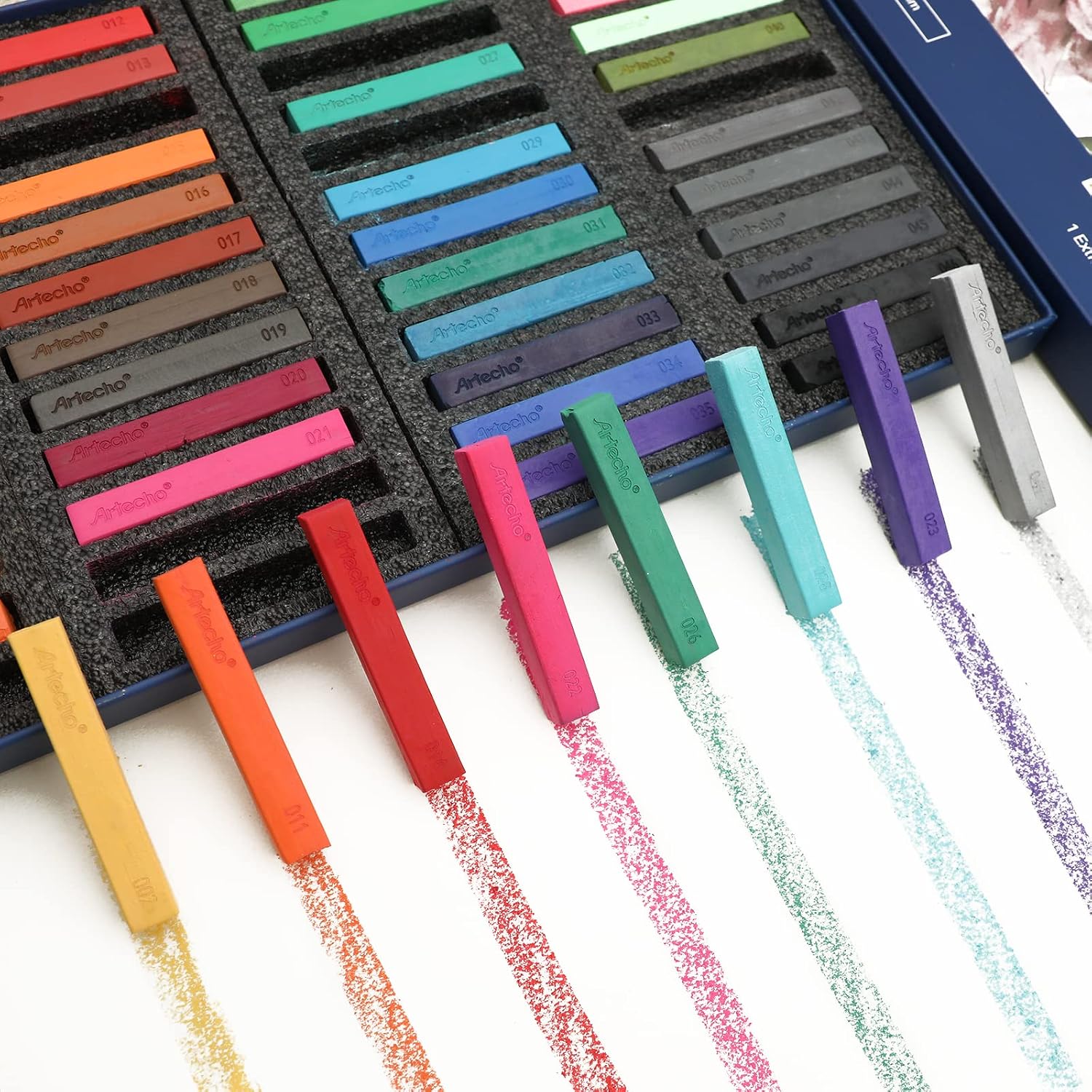Detalle de Artecho Soft Pastel Set of 48 10×10×65mm
