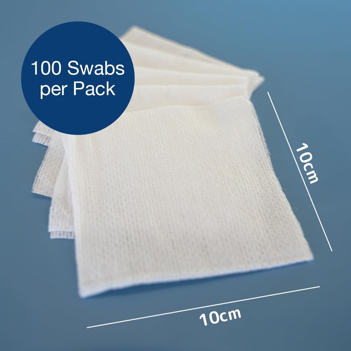 Thumbnail 1 de ABENA Gauze Pads 10x10cm (200 Pack) – Non-Sterile, Non-Adhesive, Soft 4-Ply Absorbent Dressings